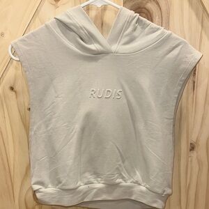 Rudis Women's Cream Sleeveless Hoodie